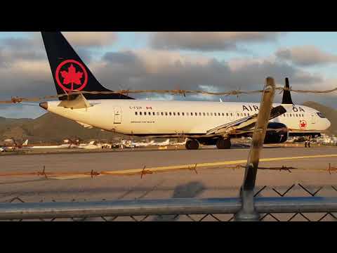 Landing Saint Martin dans les Antilles - Attention aux remous. Il faut s'accrocher.