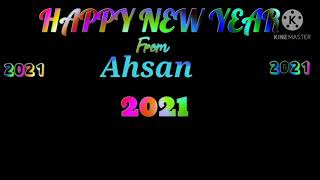 Happy New year Ahsan name whatapp status