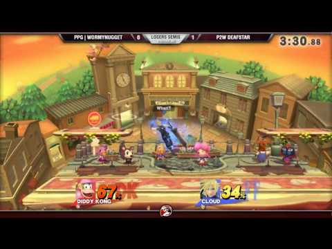 VS Weekly 3/30/17 - Losers Semis - WormyNugget (Diddy) vs. Deafstar (Cloud) - Smash 4