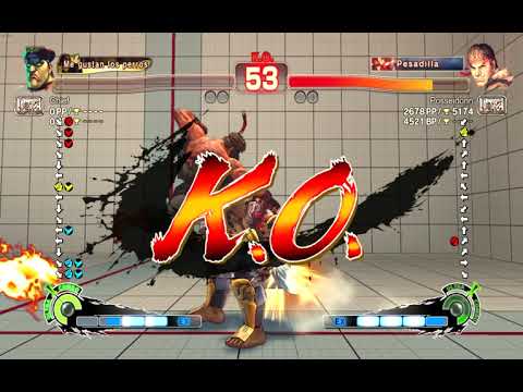 USF4 Posseidonn Ryu VS Chief Bison