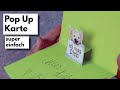 Pop Up Karte Grundanleitung Super Einfach Und Kinder Leicht