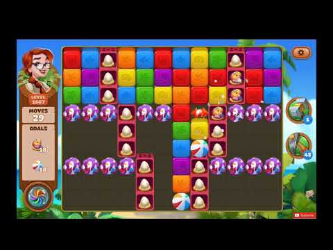 Lost Island Blasd Adventure Level 1667 NO BOOSTERS - A S GAMING ✔