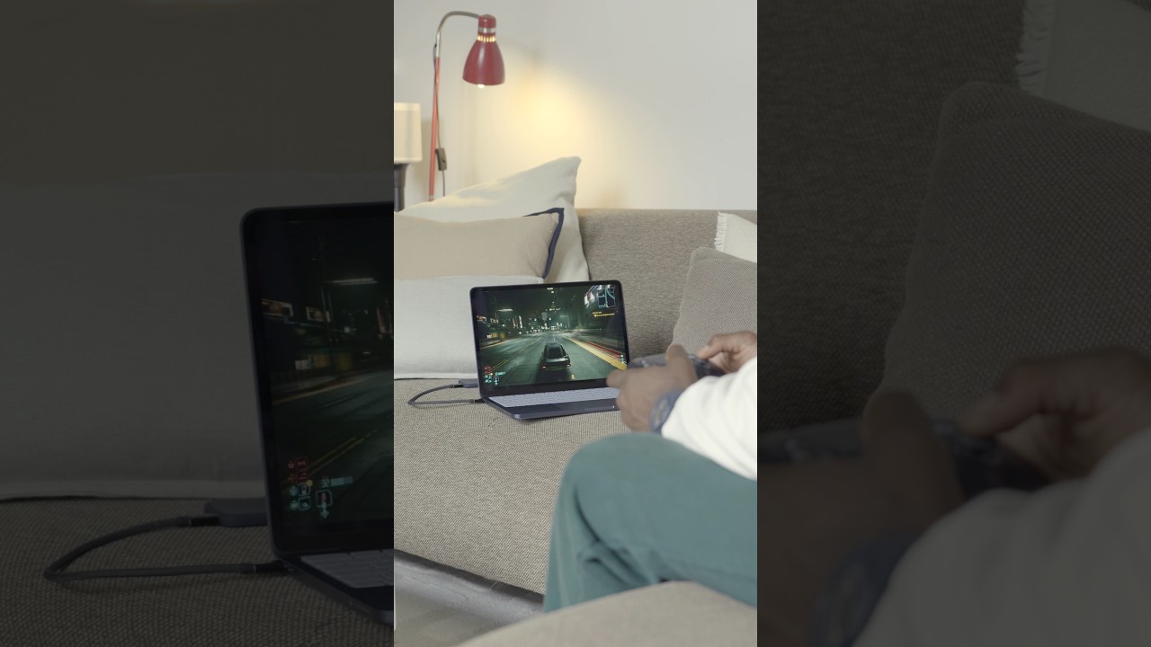 Cyberpunk running on MacBook Neo