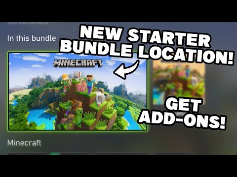 HOW TO DOWNLOAD THE STARTER BUNDLE ON MINECRAFT XBOX! Get any Custom Add-on Working! New Location