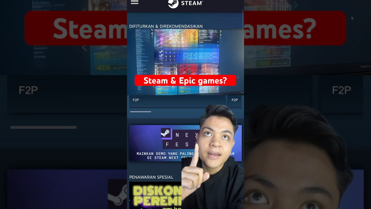Buat yang baru punya laptop, atau komputer, masih bingung mau install game dimana? #steam#epicgames