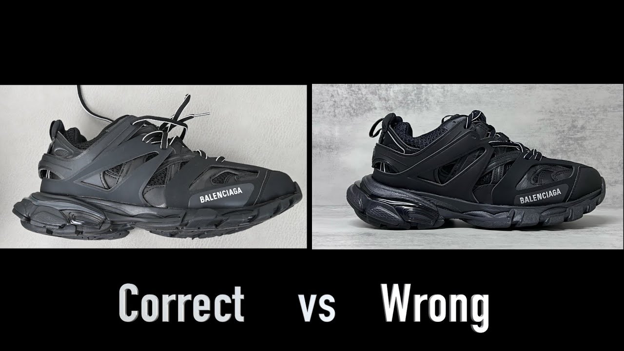 Balenciaga Track Black men sneaker REAL VS FAKE