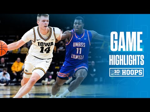 UMass-Lowell at Iowa | HIGHLIGHTS | Big Ten Basketball | 12/29/2025