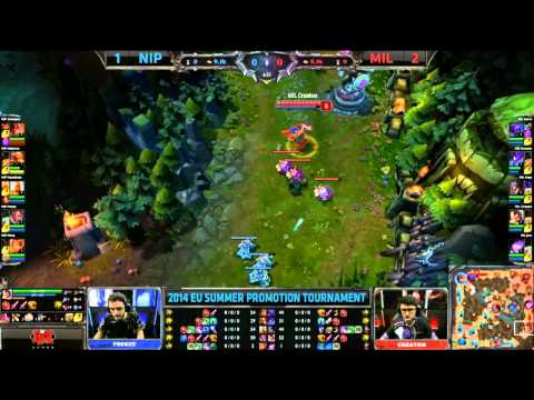 Millenium vs Ninjas in Pyjamas Game 4 Part 1 | 2014 EU LCS Summer Promo | MIL vs NIP