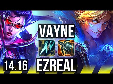 VAYNE & Yuumi vs EZREAL & Zyra (ADC) | 9/0/2, Legendary | EUW Master | 14.16