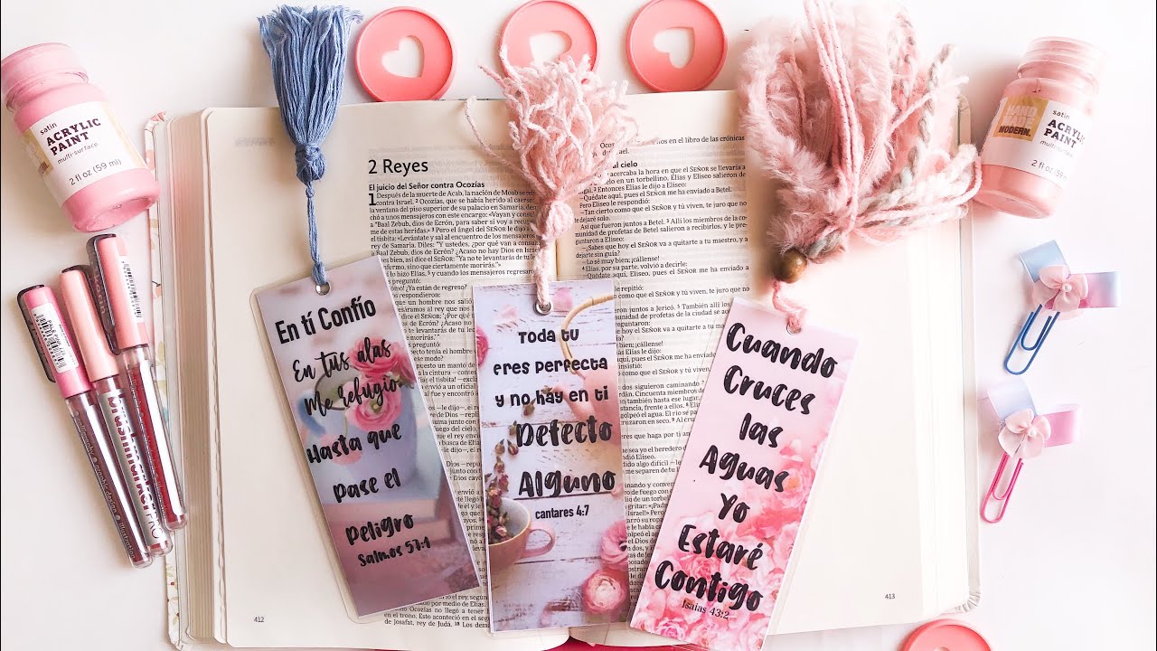 Tutorial de Marcadores para Biblia con/TASSEL YARN/BORLAS DE LANA/IMPRIMIBLE GRATIS
