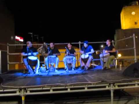 Mirko.zen and boys djembè (2) '' Notte Blu Termoli 2011''
