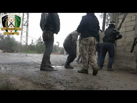 هجوم كتيبة البدر التابعة للواء الأول على الحواجز المحيطة بإدارة المركبات في ريف دمشق ضمن معركة "ربيع المجاهدين"