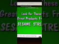 Look For These Great Products From Sesame Street 2002