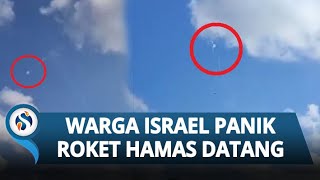 Jeritan Histeris Warga Zionis saat Roket Hamas Serbu Kota Ashkelon, Perdana Terjadi dalam Sebulan