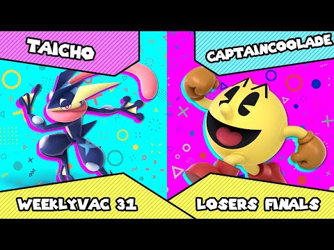 WeeklyVac 31 - SSBU - Taicho (Greninja) vs CaptainCoolade (Pac-Man)