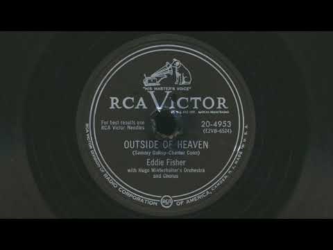1952 EDDIE FISHER Outside Of Heaven - 78 RPM Record