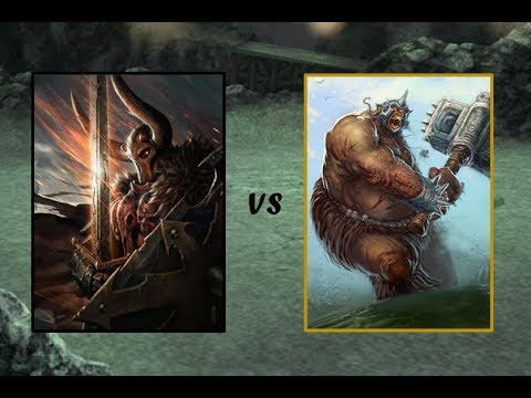 PTG Battle Report 070 Wariors of the Dark Gods vs Ogre Khans