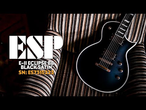 Peach Picks! | ESP E-II Eclipse BB | Black Satin | SN: ES2294223