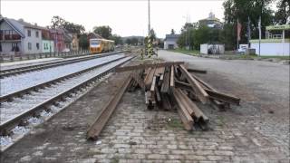 preview picture of video 'Příjezd vlaku Regionova (814) na vlakové nádraží ve Vodňanech'