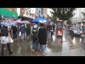 HD Walking In Heavy Rain In London On Camden Market High Street 24th August 2013