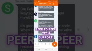 Peer-to-Peer Tech Support for Appliance Repair