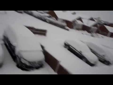 AMAZING FIRST SNOW OF WINTER LARKFIELD MAIDSTONE KENT ENGLAND
