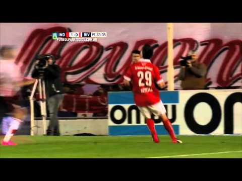 Gol de Rodríguez. Independiente 2 River 0. Fecha 27. Torneo Primera División 2015.FPT