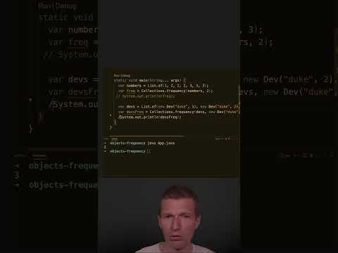 Can Collections.frequency Be Used with Java Record Classes / Java Objects? #java #shorts