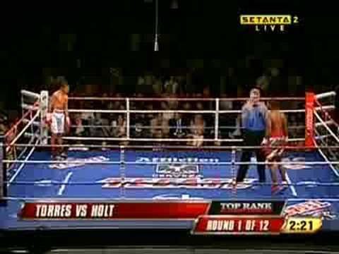 Holt vs. Torres 08-07-05 WBO Light Welterweight 1 Round KO