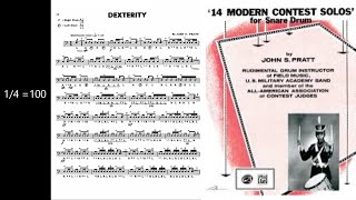 Dexterity by John Pratt - Rudimental Play Along with Rick Series