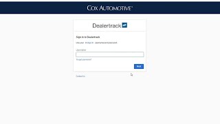 Reset Your Dealertrack Password or Login ID