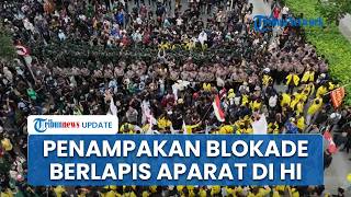 Pantauan Udara Blokade 2 Lapis TNI dan Polisi, Larang Massa Aksi Demonstrasi di Kawasan Bundaran HI