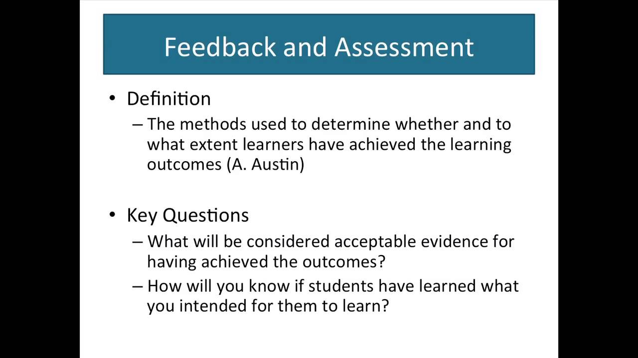 Student Learning Assessment - Definition & Key Questions