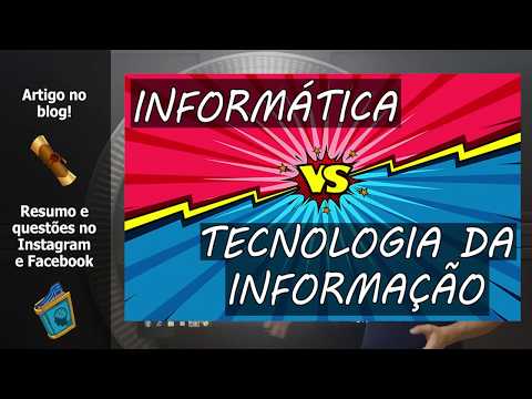 T1E1 - Fundamentos de TI - Diferença entre Informática e Tecnologia da Informação