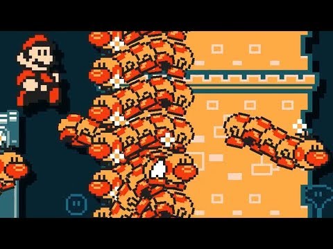 Super Mario Maker 2 🔧 Barrage of Wigglers 🔧 sam113
