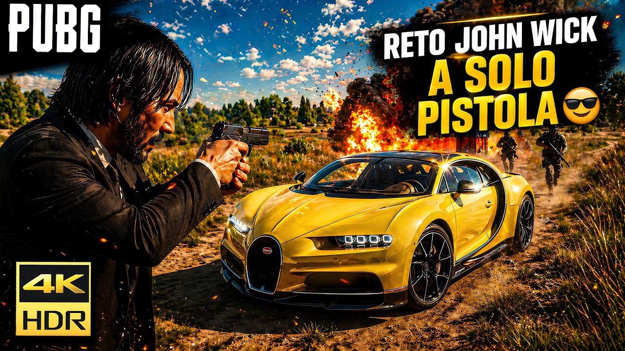 Las PISTOLAS de PUBG son CINE BRO... reto a SOLO PISTOLAS JOHN WICK! 🥰 Gráficos al MAXIMO