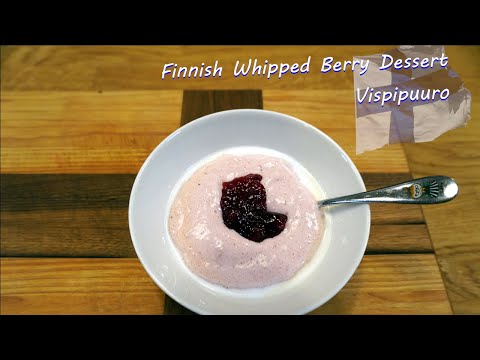 Finnish Whipped Berry Dessert | Vispipuuro