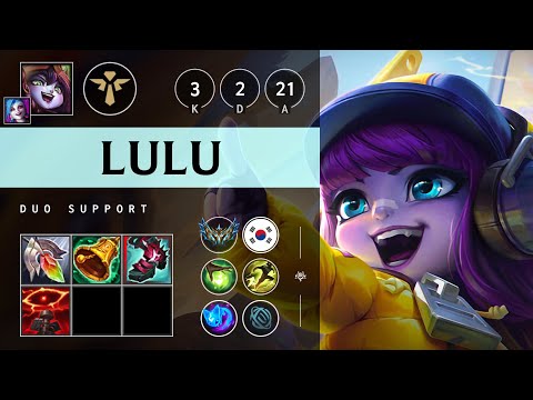Lulu Support vs Rakan - KR Challenger Patch 25.10