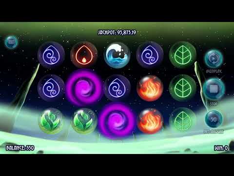 Mystic Elements Online Casino Gameplay @ $50.00 Mid to High Stake Bet Early Bonus Round *Practice*