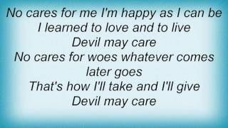 Jamie Cullum - Devil May Care Lyrics
