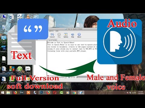 Text to speech software free download