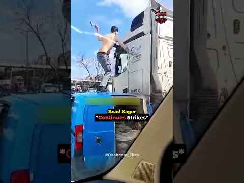 Instant Karma- Trucker Shows Mercy on the Road Rager 😱💀