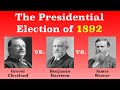 The American Presidential Election Of 1892