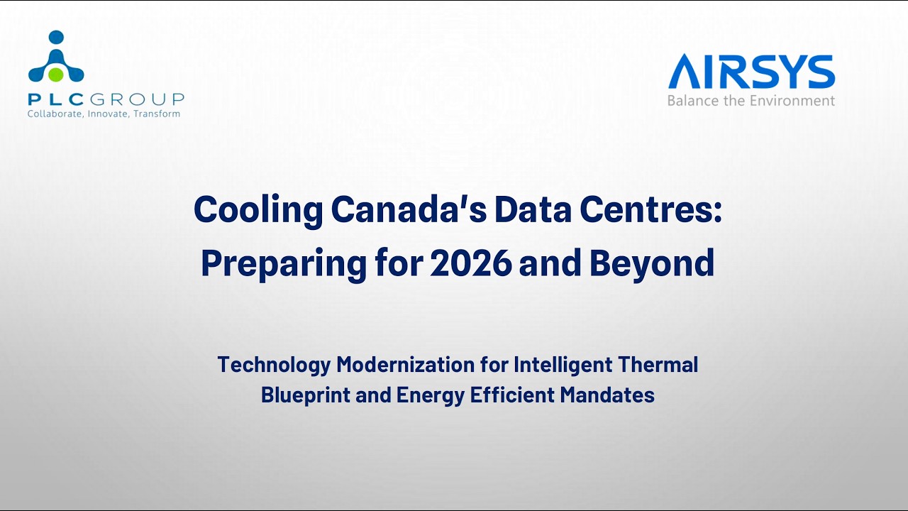 Canada's Cooling for DataCentre 2026 Webinar