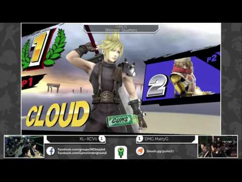 GUMS 11 Singles (Winner's Quarters) - A2 XL-97 (Cloud) vs DMG MattyG (Sheik)