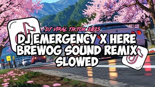 Download lagu DJ EMERGENCY X HERE BREWOG || SOUND SAKIF REMIX SLOWED   REVERB || VIRAL TERBARU TIKTOK 2025‼️ mp3