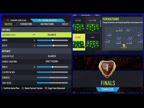 THESE TACTICS AND FORMATION GOT ME 20-0 *RANK1* IN FUT CHAMPS!!! Fifa 22 Ultimate Team
