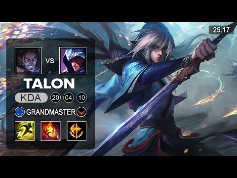 Talon vs Sylas Mid - EUW Grandmaster - Patch 25.17 Season 15