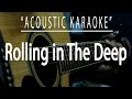 Rolling in the deep - Adele (Acoustic karaoke)