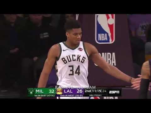 Giannis Antetokounmpo vs LeBron James | 2019.03.01 | 16 Pts, 15 Rebs, 6 Asts | BasketballDream
